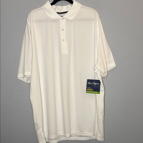 NWT New Ben Hogan White Textured Golf Polo Size 3X - Picture 1 of 9